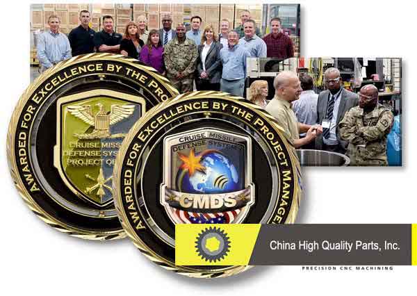 Awarded For Excellence By The Project Manager for Cruise Missle Defense Systems Challenge Coin.